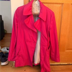 Calvin Klein Hot Pink Trench Coat